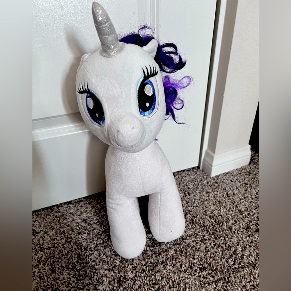Build A Bear My Little Pony Rarity 16'' stuffed animal plush BAB MLP unicorn
